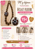 ✨ Bijou de téléphone – Perles peintes à l’huile « Éclat Fleuri »