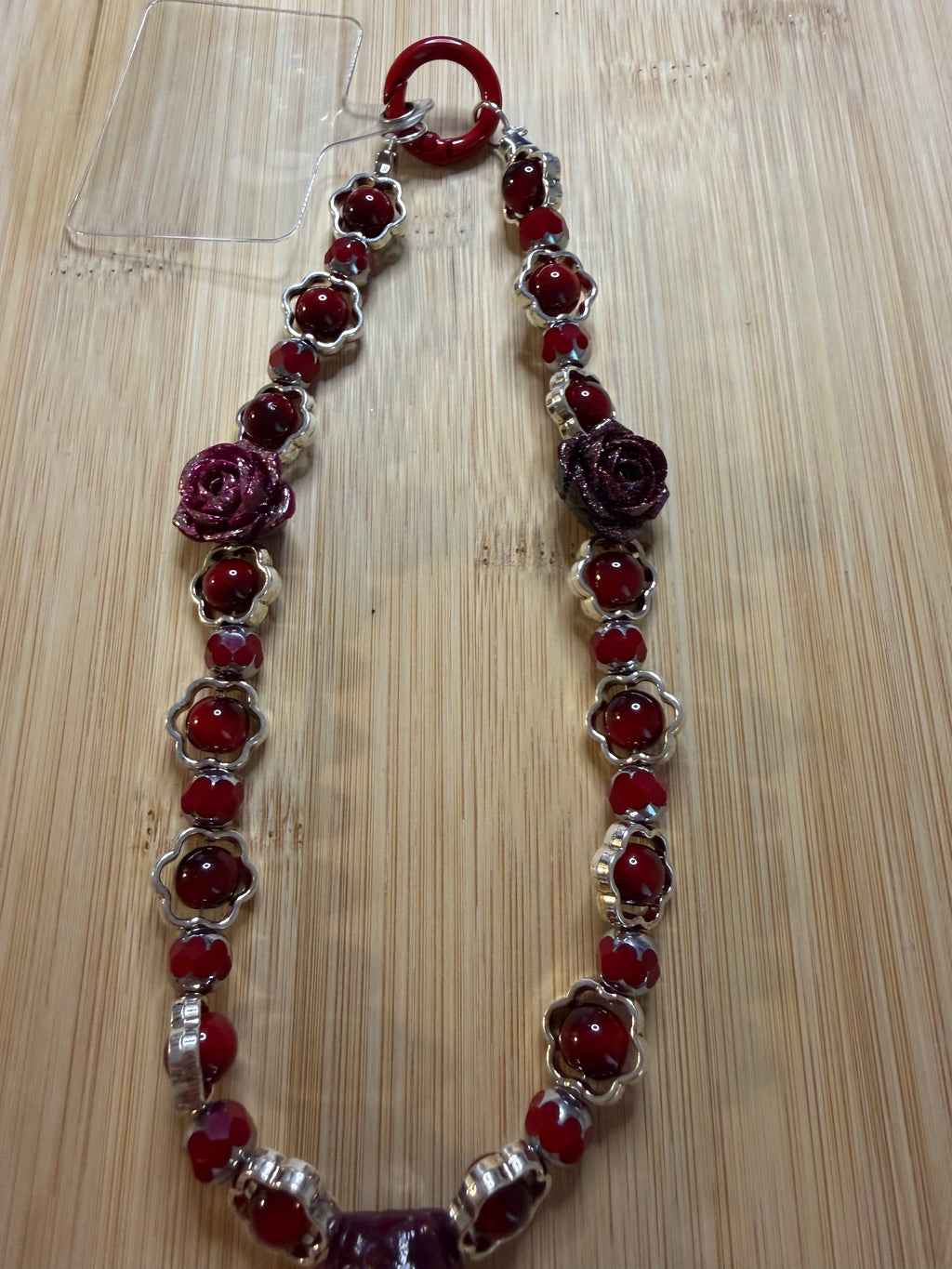 🌹 Bijou de téléphone « Rose Élégante »
