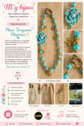 Fleur Turquoise Élégance