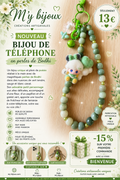 💚 Bijou de téléphone « Jardin Enchanté » – Collection Bodhi