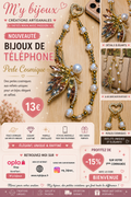 ✨ Bijou de téléphone – Collection Cosmique Élégance