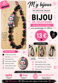 Bijou de téléphone – Personnage en velours & perles de Bodhi