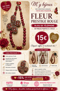 🌹 Bijou de téléphone – Fleur Prestige Rouge