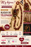 ❤️ Bijou de téléphone – Collection Cosmique Impériale