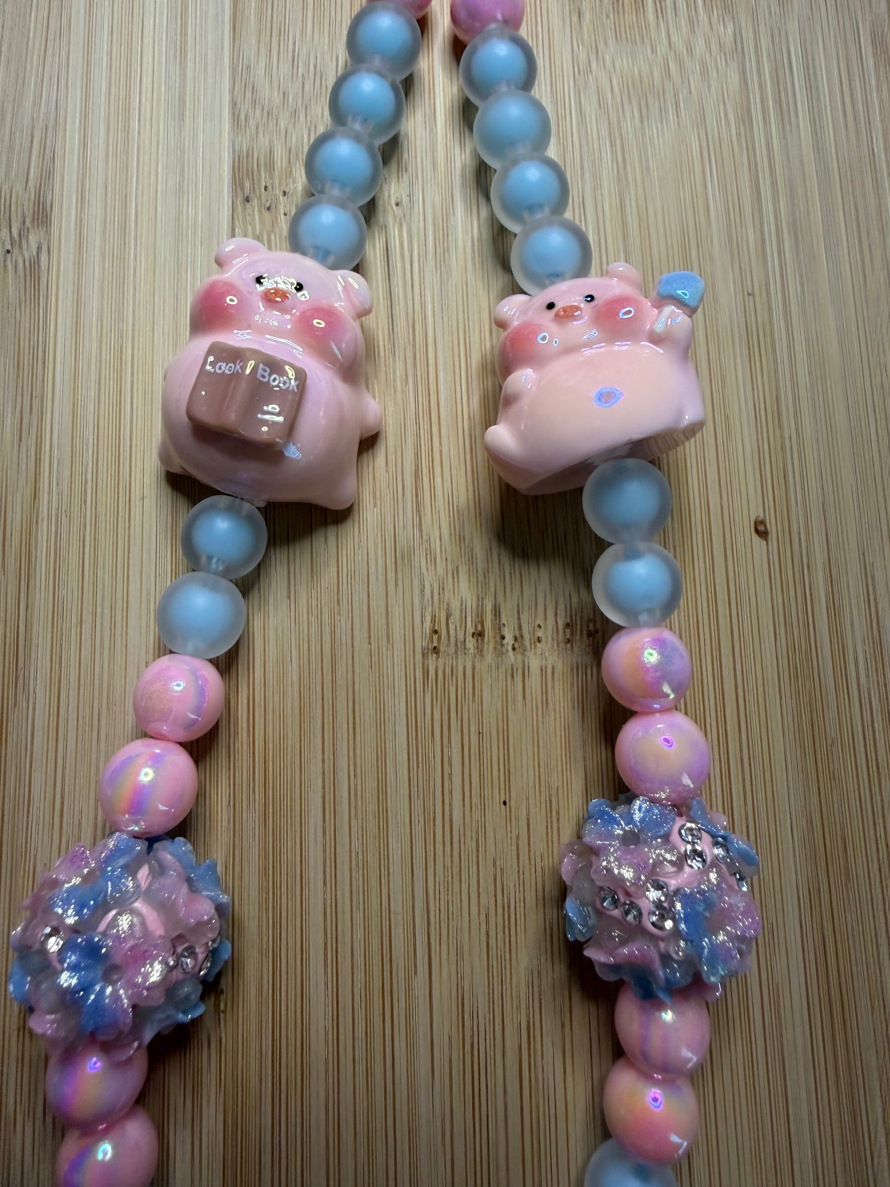 🐷 Bijou de téléphone « Petits Cochons Gourmands »