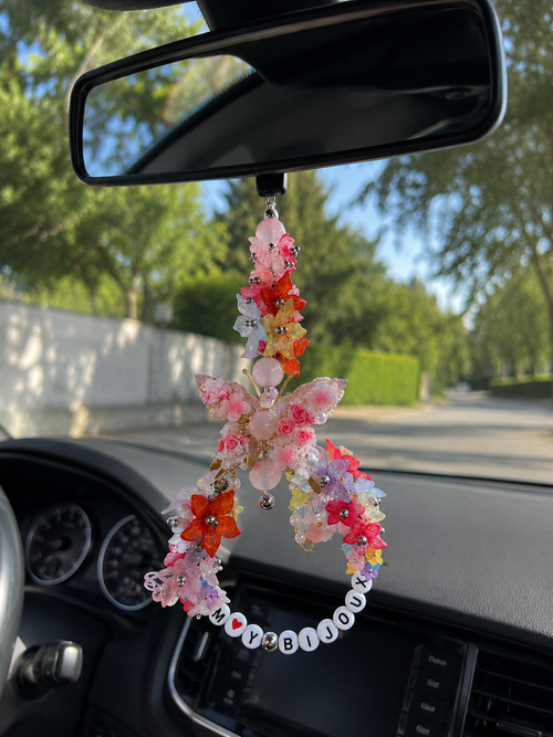 Bijou de rétroviseur « Jardin Papillon » – M’y bijoux