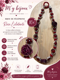 🌹 Bijou de téléphone « Rose Élégante »